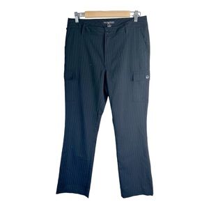 Polo Jeans Co Ralph Lauren Wool Blend Pinstripe Y2K Cargo Pants black size 10